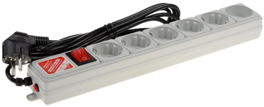 Удлинитель Power Cube SPG(5+1)-B-10 6 розеток 3 м серый