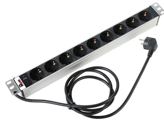 Блок розеток ЦМО Rem-16 R-16-9S-I-440-1.8 9 розеток 1.8 м черный