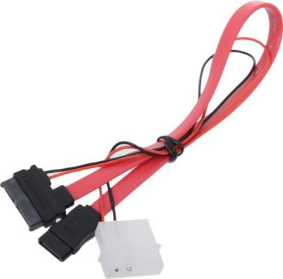 Кабель соед. SATA Slimline SATA 6+7P/SATA 7P + Power for miniITX case