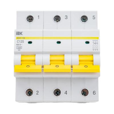 Iek MVA50-3-125-C Авт. выкл. ВА47-150 3Р 125А 15кА х-ка C