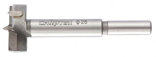 Сверло Форстнера по дереву, 28 мм, цилиндрический хвостовик // Сибртех