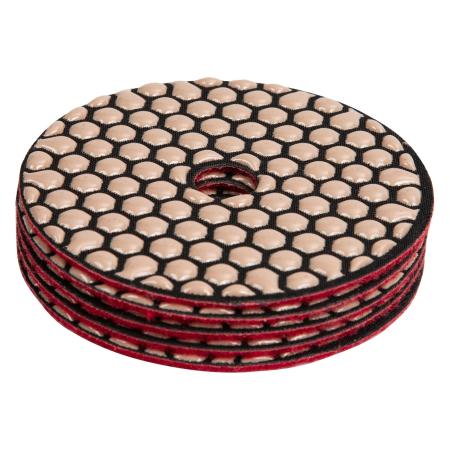 Алмазный гибкий шлифовальный круг, 100мм, P100, сухое шлифование, 5шт// Matrix