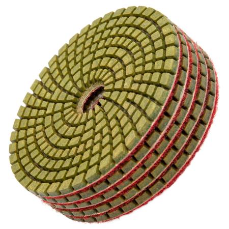 Алмазный гибкий шлифовальный круг ,100мм, P50, мокрое шлифование, 5шт// Matrix