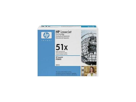Картридж HP 51X Q7551X для LaserJet P3005/M3027 черный