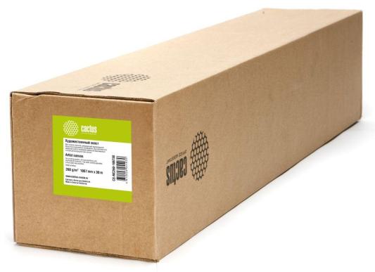Холст Cactus CS-MC260-106730 1067мм-30м 260г/м2 белый для струйной печати втулка 50.8мм 2"