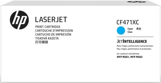 Картридж лазерный HP 657XC CF471XC голубой (23000стр.) для HP CLJ Enterprise Flow M681z/682z/681f/681dh (техн.упак)