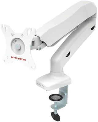 Кронштейн для мониторов Arm Media LCD-T21w белый 15"-32" макс.6.5кг настольный поворот и наклон верт.перемещ.