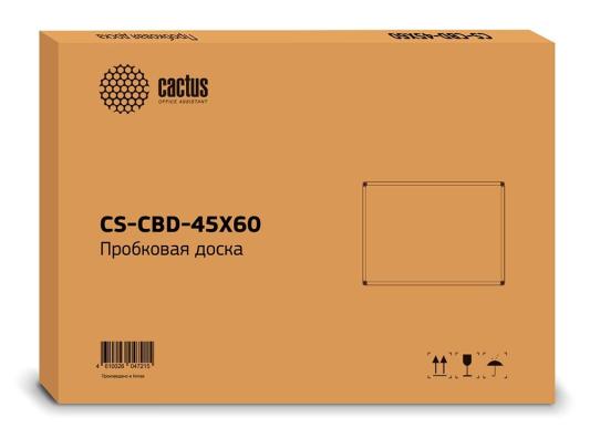 Демонстрационная доска Cactus CS-CBD-45X60 пробка/алюминий пробковая 45x60см алюминиевая рама коричневый