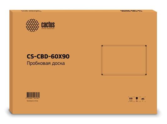 Демонстрационная доска Cactus CS-CBD-60X90 пробка/алюминий пробковая 60x90см алюминиевая рама коричневый