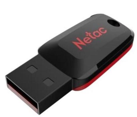 Флеш Диск Netac U197 64Gb <NT03U197N-064G-20BK>, USB2.0, пластиковая, черная
