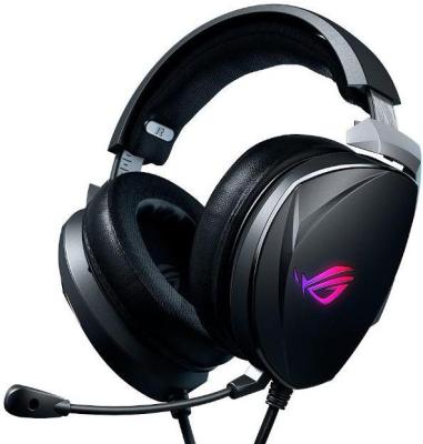 Игровые наушники ASUS ROG Theta 7.1 черные (USB Type-C+A, RGB подсветка, 40 мм, 2x30 мм, 2x30 мм, 2x30 мм, неодимовые магниты, 32 Ом, 20 ~ 20000 Гц, микрофон, 90YH01W7-B2UA00)