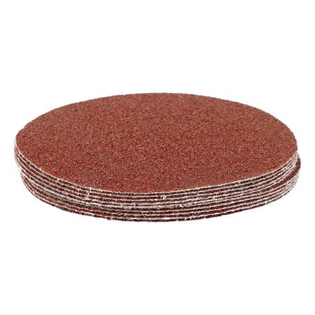 Круг абразивный на ворсовой подложке под "липучку", P 40, 125 мм, 10 шт.// Matrix