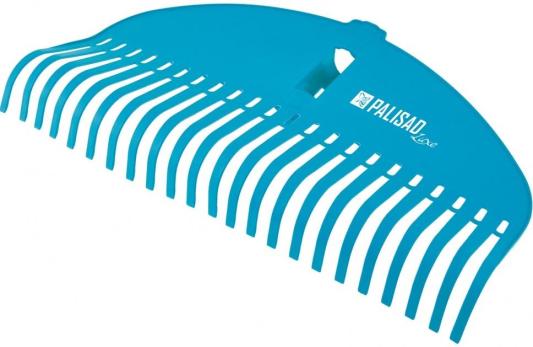 Грабли веерные пластиковые, 485 мм, 23 плоских зуба, усиленные, LUXE// Palisad