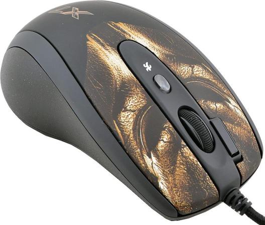 Мышь A4Tech XL-750BH 3600dpi USB2.0, (6but) USB Brown-Yellow