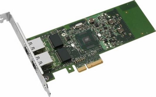 Серв. сетевой адаптер Ethernet 1Гбит/сек. Intel "ET Dual Port Server Adapter" E1G42ET (chip 82576) (PCI-E x4)