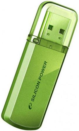 Внешний накопитель 8GB USB Drive <USB 2.0 Silicon Power Helios 101 Green (SP008GBUF2101V1N)