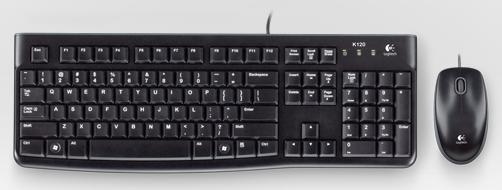 Комплект Logitech MK120 черный USB