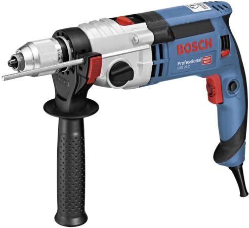 Bosch GSB 24-2 БЗП Ударная дрель [060119C801]  { 1100 Вт, 3 000 об/мин, 2,9 кг, 3.2 Нм }