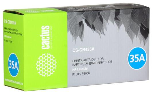 Картридж Cactus CS-CB435AS 1500стр Черный