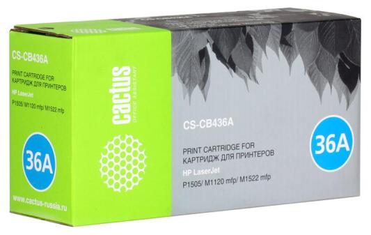 Картридж Cactus CS-CB436A CS-CB436A 2000стр Черный
