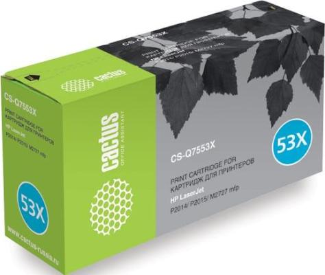 Картридж Cactus CS-Q7553X CS-Q7553X 7000стр Черный