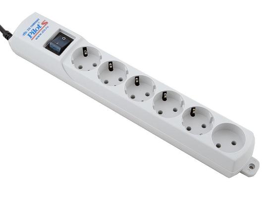 Сетевой фильтр Pilot S 3м (6 розеток)