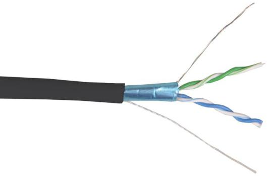 Кабель U/UTP категория 5e ITK LC3-C5E04-139 4х2х24AWG solid  LDPE 305 м черный