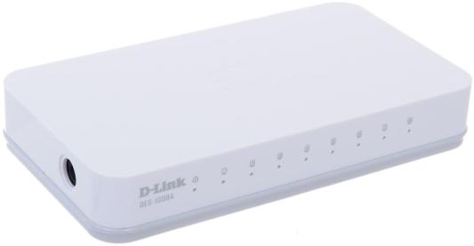 Коммутатор D-Link DES-1008C/A1A/A1B Неуправляемый коммутатор с 8 портами 10/100Base-TX и функцией энергосбережения