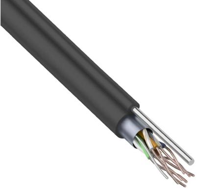 Кабель F/UTP outdoor с тросом 4 пары категория 5e REXANT восьмижильный медь 305 м черный