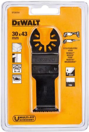 Полотно пильное DEWALT DT20704-QZ  для мфи погружное быстрый пропил 43X30мм по дер. гипсокарт. пвх