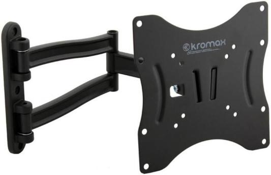 Кронштейн Kromax TECHNO-3 GREY для ЖК и LED ТВ 15"-40", настенный, 4 ст. свободы, VESA 75/100/200*100/200, max 20 кг