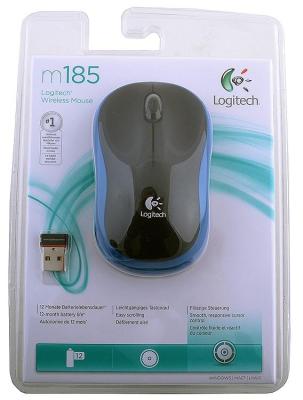 Мышь (910-002239) Logitech Wireless Mouse M185, Blue