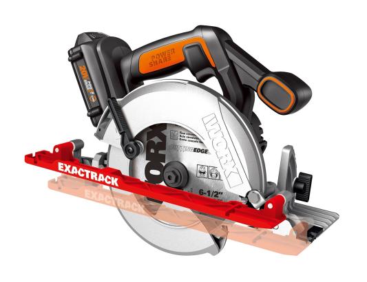Дисковая пила аккумуляторная WORX WX530, 20В, 2 Ач х1