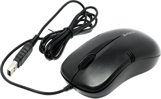 Мышь A4Tech OP-560NU 1000dpi,  2but, USB Black