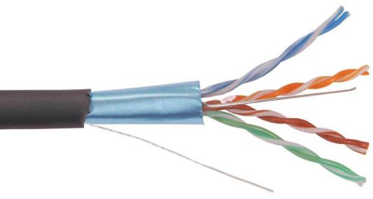 Кабель F/UTP категория 5e SUPRLAN  4x2xAWG24 solid LDPE PE 305м LC3-C5E04-339 черный