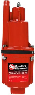 Вибрационный насос QUATTRO ELEMENTI Acquatico 260-10  260Вт 1080 л/ч для чистой 60м кабель10м 32кг