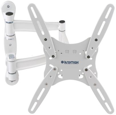 Кронштейн Kromax TECHNO-5 15"-55", настенный, 5 ст. свободы, max VESA 400x400, max 35 кг WHITE
