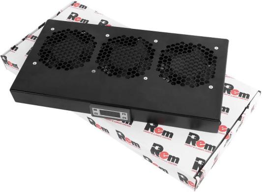 ЦМО Модуль вентиляторный 19" 1U, 3 вентилятора, регул. глубина 200-310 мм с контроллером, черный R-FAN-3K-1U-9005