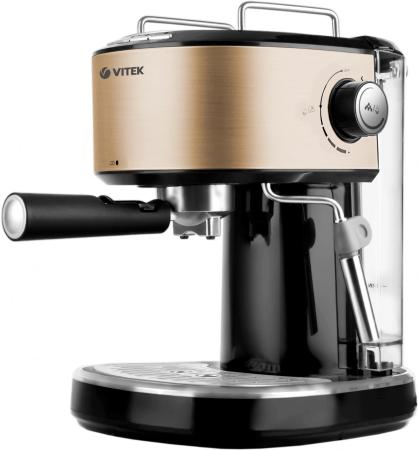 Кофеварка Vitek VT-1524 GD 850 Вт золотисто-черный