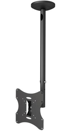 Потолочный Кронштейн ARM media LCD-1000 Для ЖК ТВ 10"-37", потолочный, 2 ст. свободы, VESA 75/100/100*200/200, max 30 кг Черный