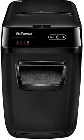 Шредер Fellowes®  AutoMax™ 130C.  (130 листов) , 32 литр, 4х51 мм (класс 3), автореверс, скобы/скрепки/карты.