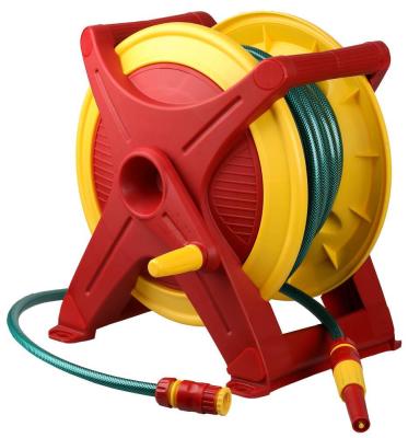 Катушка GRINDA для шланга универсальная: шланг поливочный 1/2"x25м, соед шланг 1/2"x 1,5м, набор поливочной арматуры