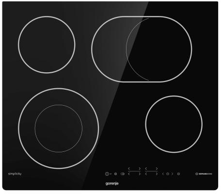 Варочная поверхность Gorenje ECT643SYB черный