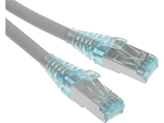 Патч-корд F/UTP 6 категории 5м Hyperline PC-LPM-STP-RJ45-RJ45-C6-5M-LSZH-GY серый