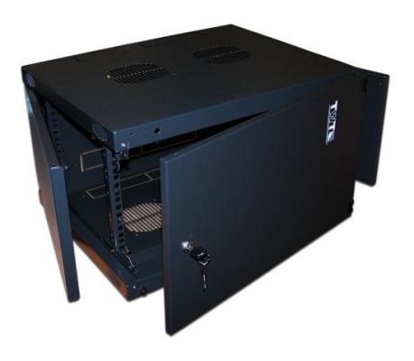 Шкаф настенный 6U Lanmaster TWT-CBWNM-6U-6X6-BK 550x600mm черный 60кг
