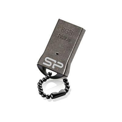 Внешний накопитель 8GB USB Drive <USB 2.0> Silicon Power Touch T01 Black (SP008GBUF2T01V1K)