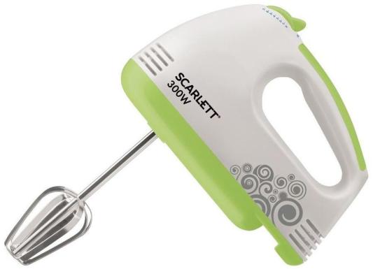 Миксер ручной Scarlett SC-HM40S05 200Вт белый/зеленый