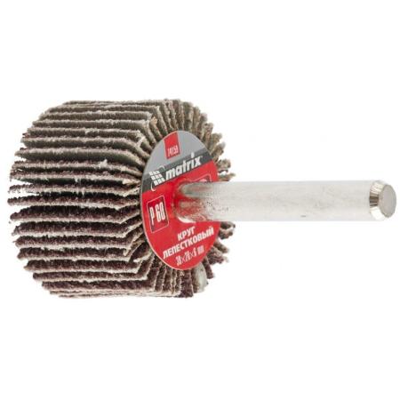 Круг лепестковый для дрели, 30 х 20 х 6 мм, P 60// Matrix