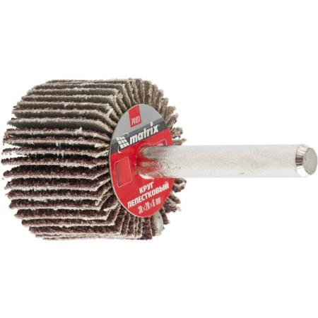 Круг лепестковый для дрели, 30 х 20 х 6 мм, P 80// Matrix