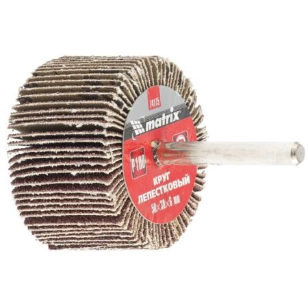 Круг лепестковый для дрели, 50 х 30 х 6 мм, P 60// Matrix